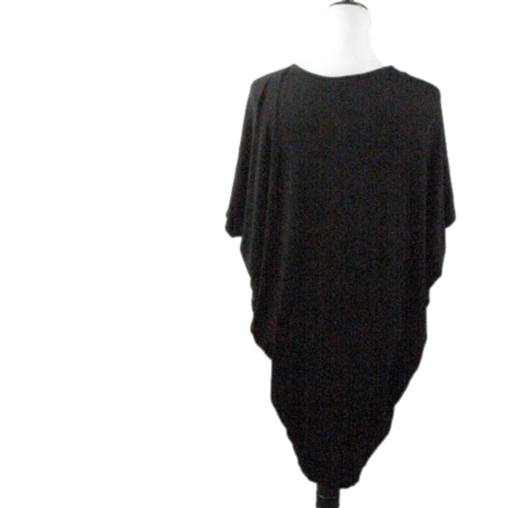 Michael Tyler Black Short Sleeve Knit Dress Size SP - Picture 3 of 4